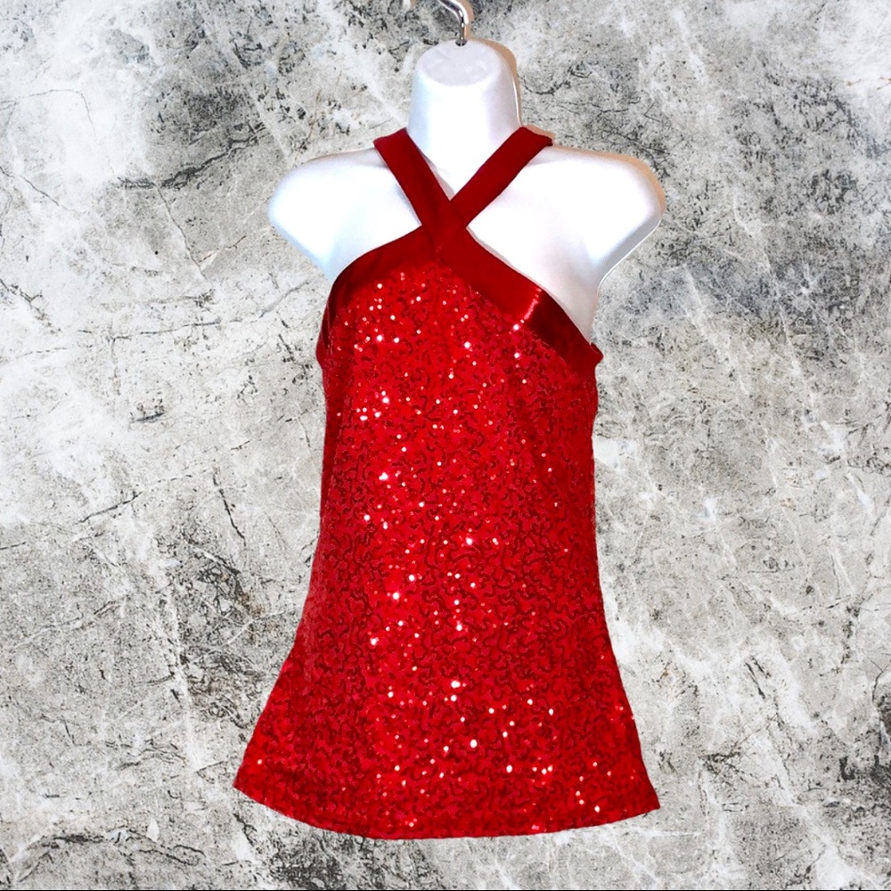 Balera sparkly red tank top